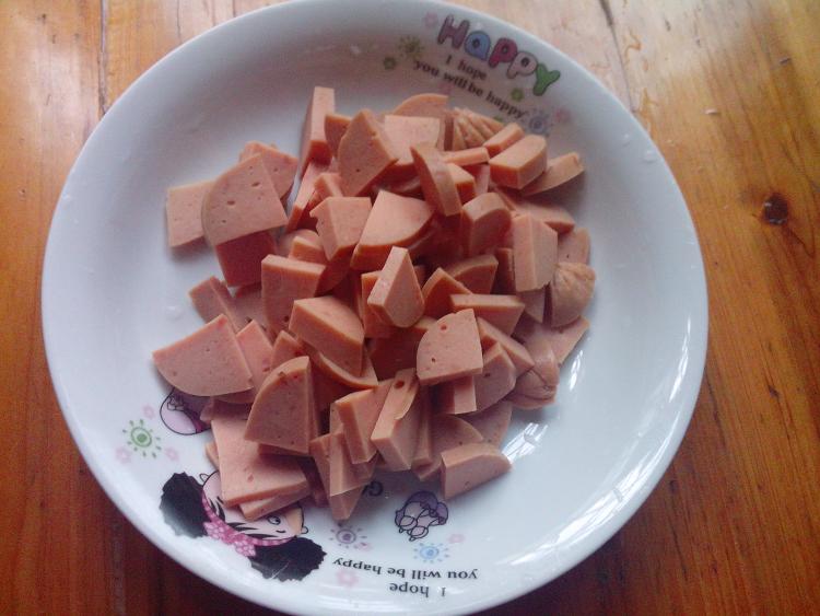 火腿炒胡豆步骤8
