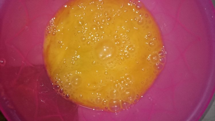 葱花火腿鸡蛋卷步骤3