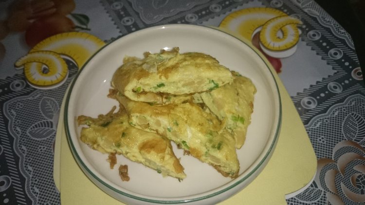 葱花火腿鸡蛋卷步骤9