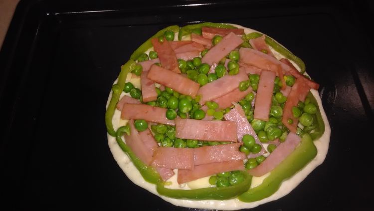 豌豆火腿披萨步骤10