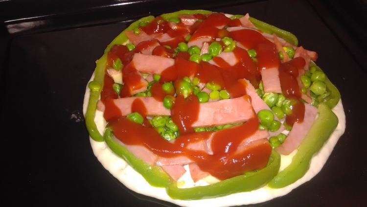豌豆火腿披萨步骤11