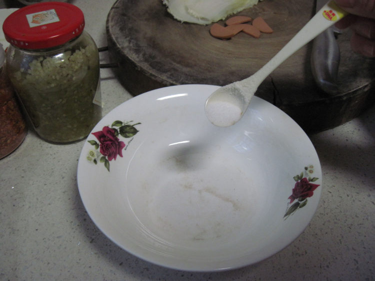 芽白鸡蛋火腿面步骤4