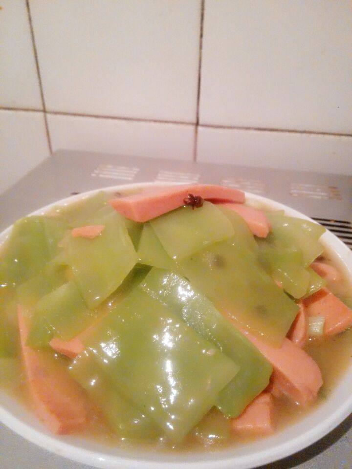火腿炒莴笋步骤9