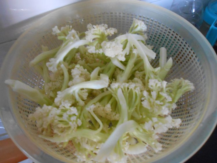火腿菜花步骤5