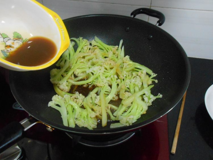 火腿菜花步骤11