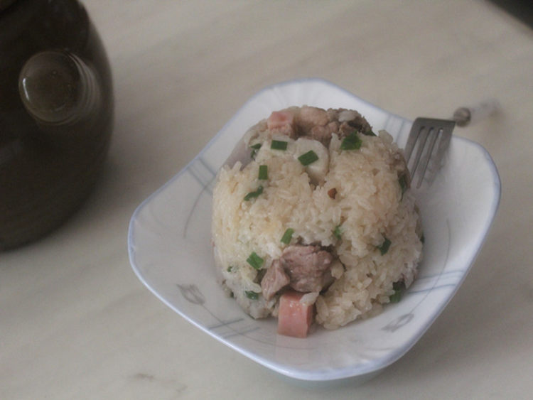 芋头排骨糯米饭步骤6