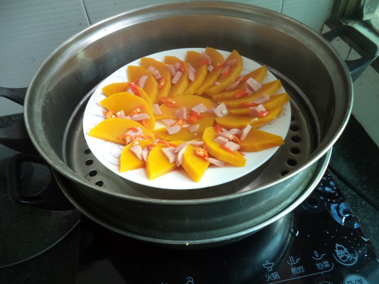 蒸南瓜片步骤7
