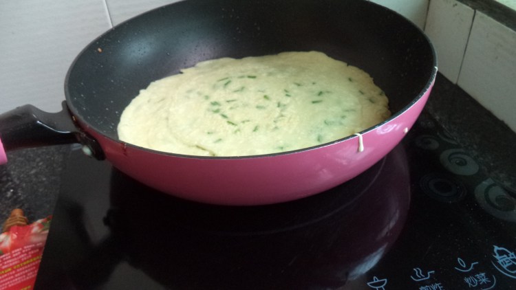 麻辣白菜火腿饼步骤9