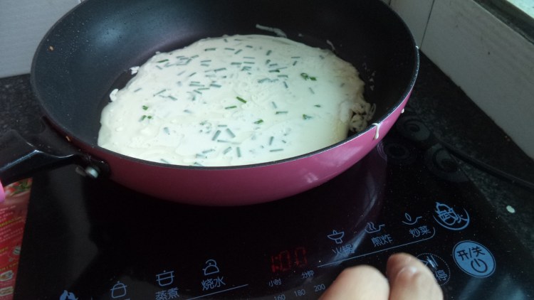 麻辣白菜火腿饼步骤7