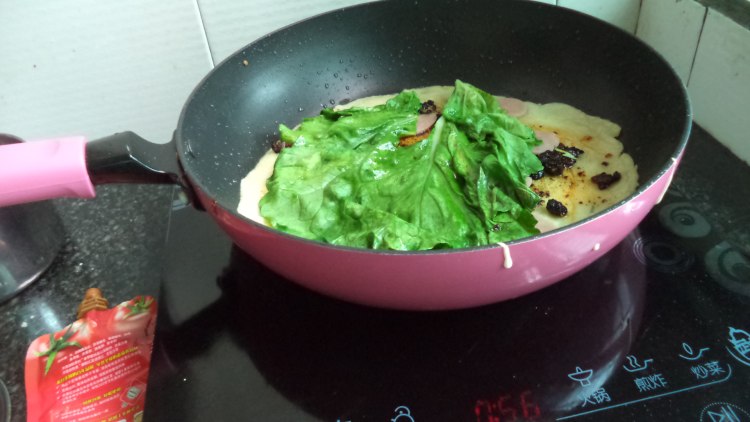 麻辣白菜火腿饼步骤14