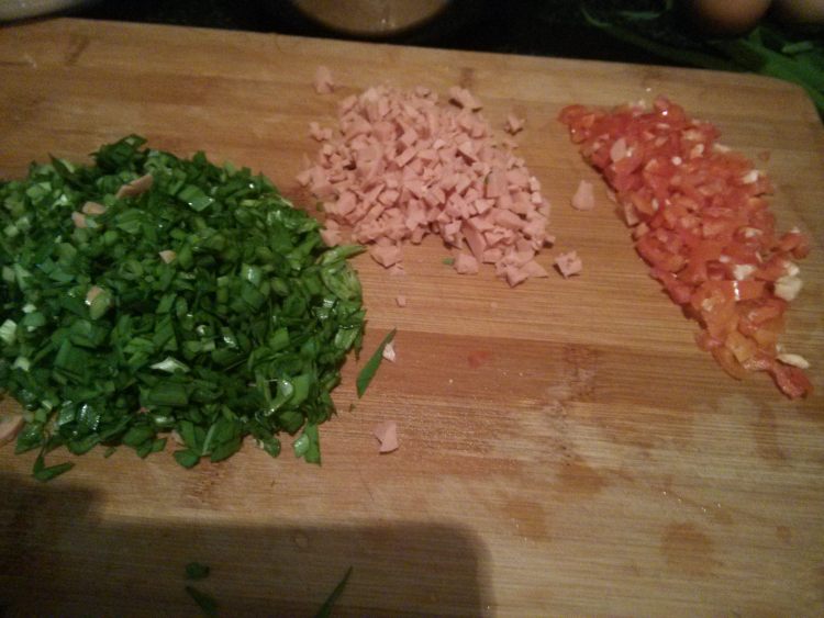 韭菜火腿煎饼步骤2