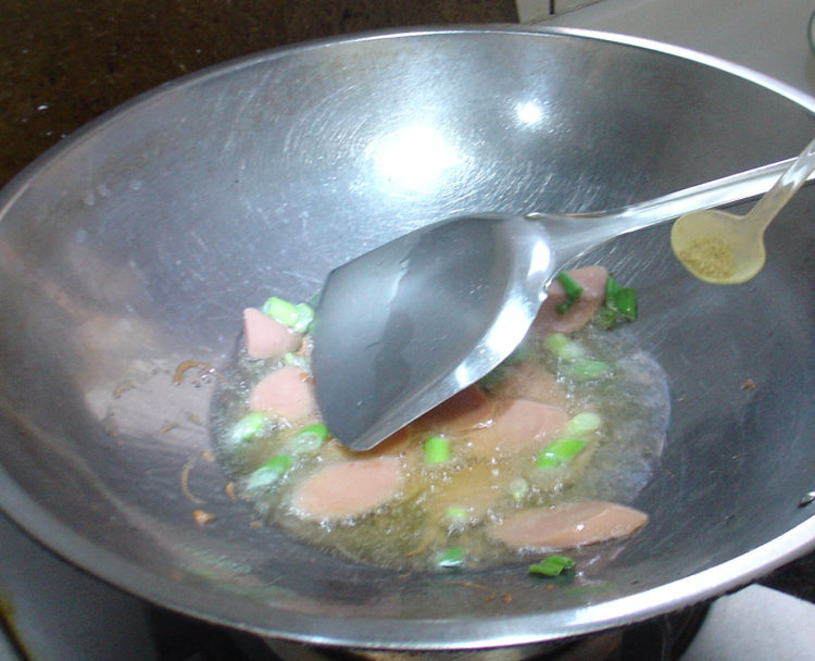 茄子炒火腿步骤9