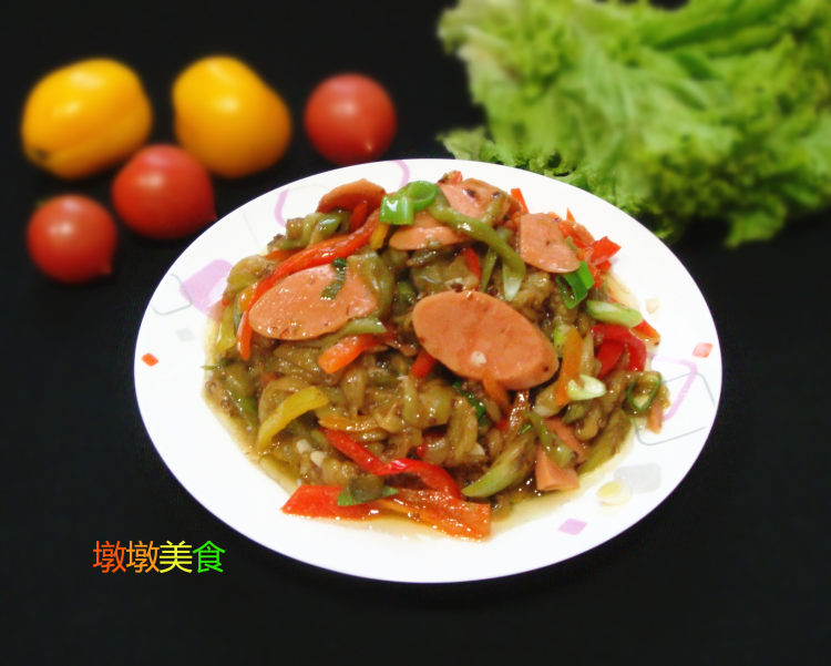 茄子炒火腿步骤15