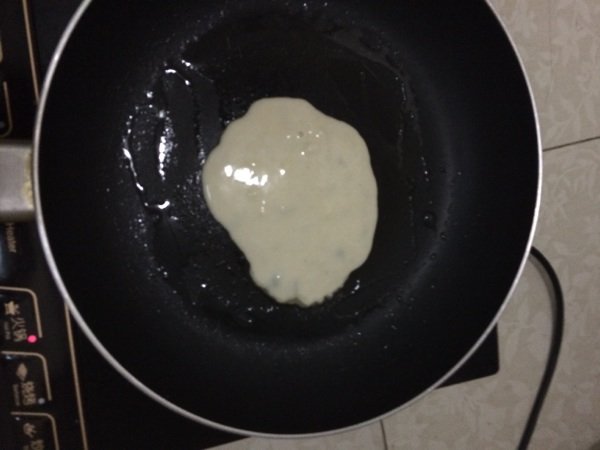火腿包菜煎饼步骤4