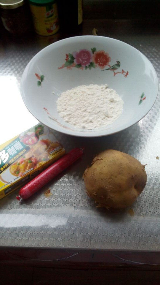 咖喱土豆饼步骤1