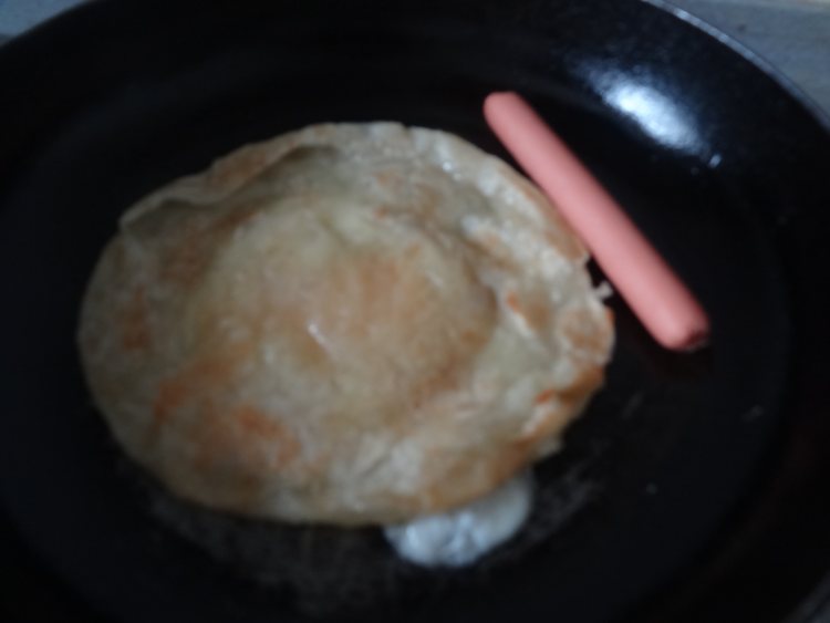 飞饼鸡蛋火腿卷步骤6