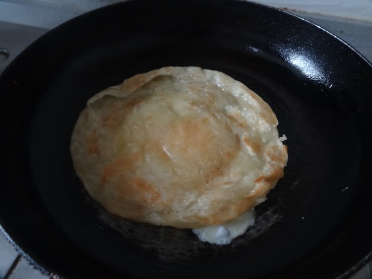 飞饼鸡蛋火腿卷步骤5