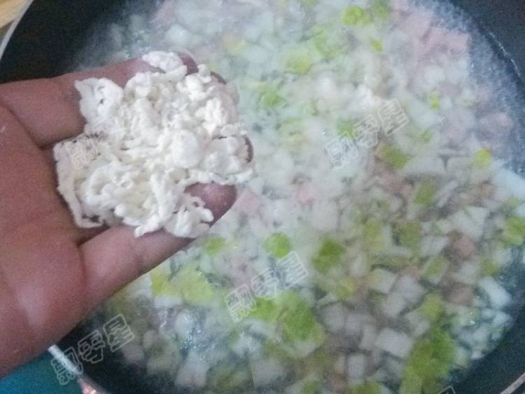 青菜疙瘩汤步骤8
