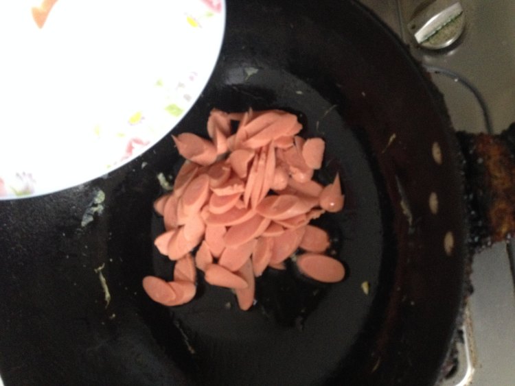 鸡蛋炒火腿步骤9
