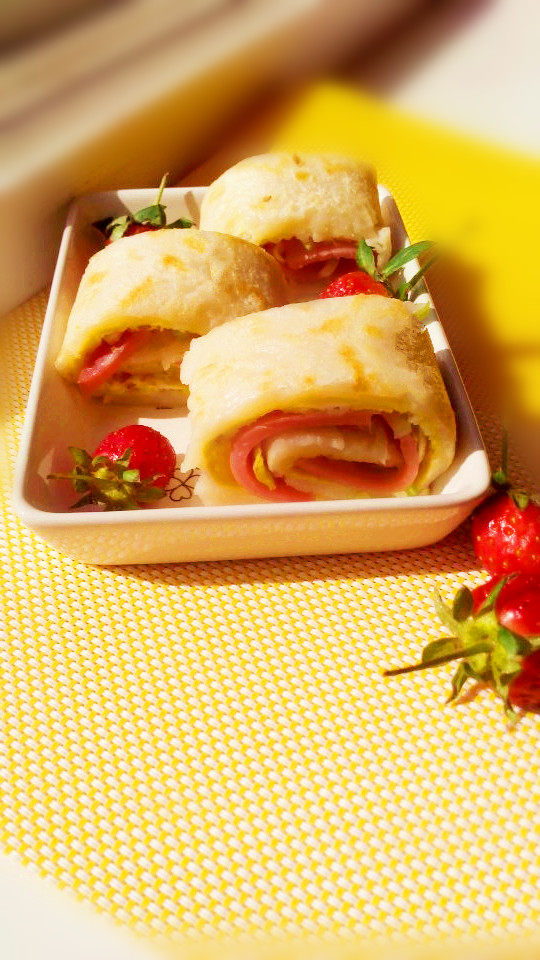 火腿鸡蛋卷饼步骤16