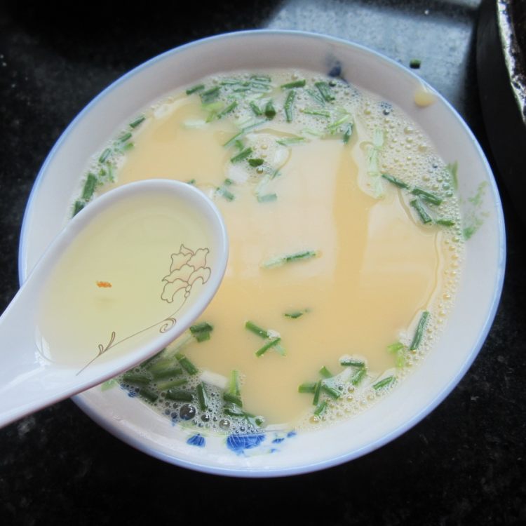 香油香葱火腿蛋羹步骤7