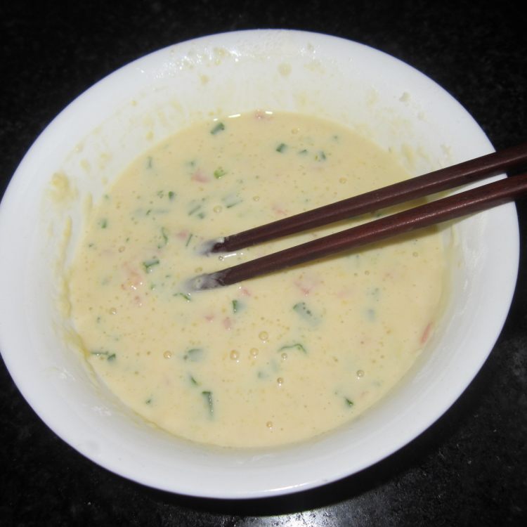 鸡蛋火腿煎饼步骤7