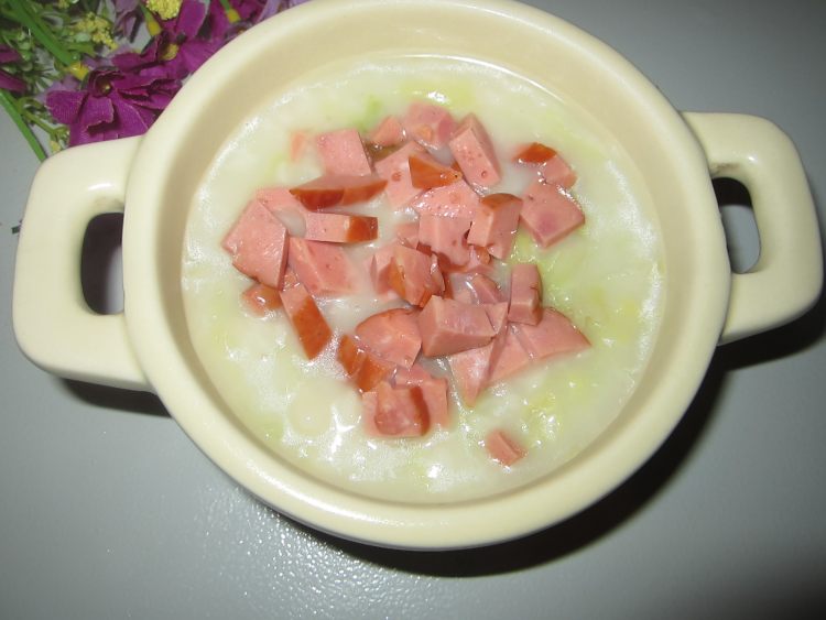 卷心菜火腿疙瘩汤步骤8