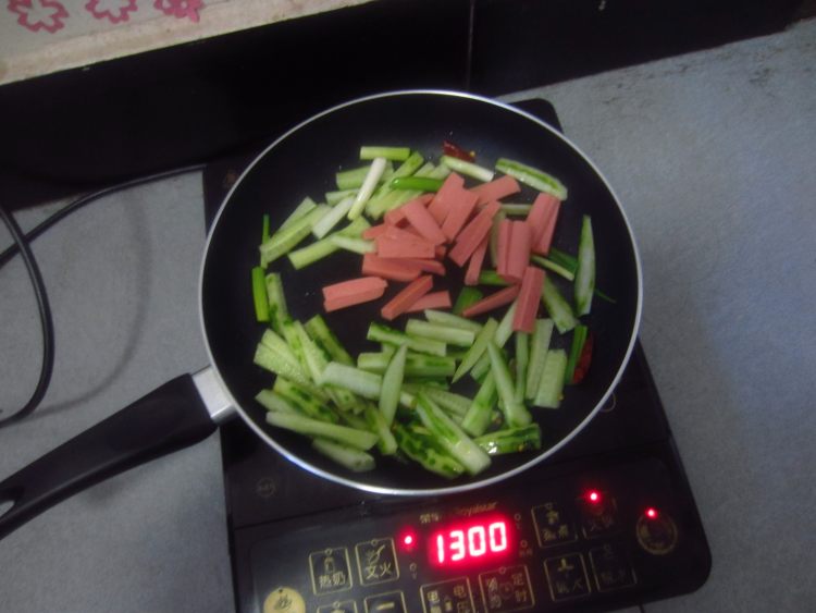 青瓜火腿步骤7