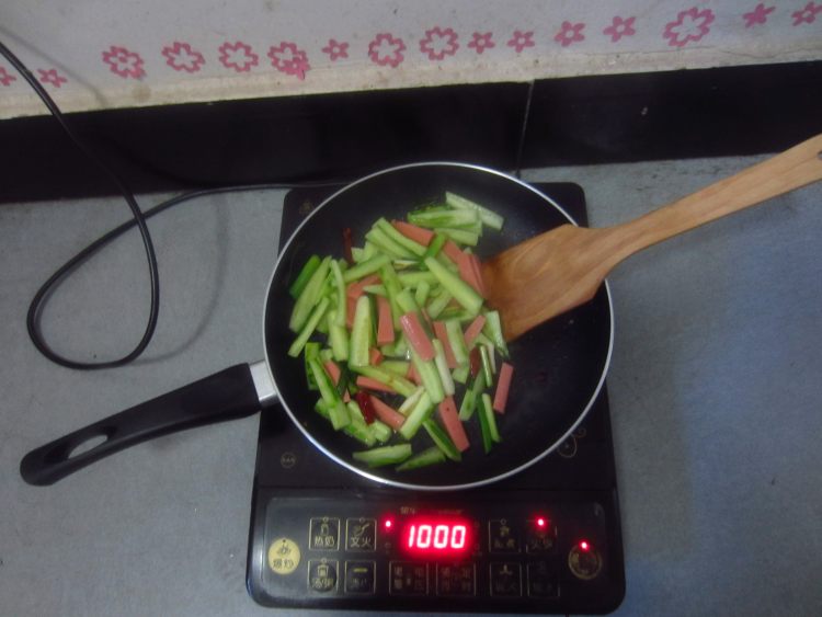 青瓜火腿步骤8