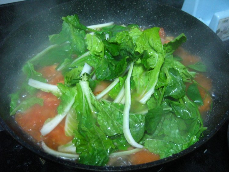 西红柿时蔬烫饭步骤7