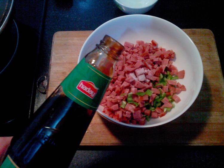 尖椒火腿馅饼步骤9