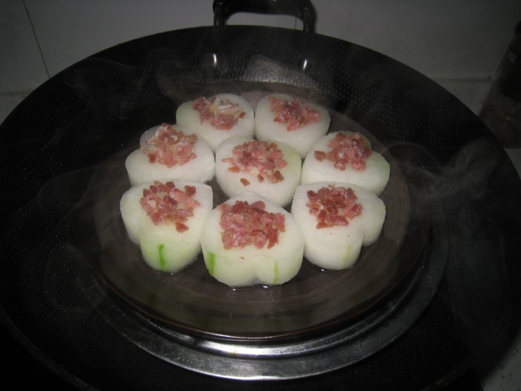火腿蒸冬瓜步骤6