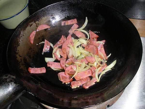 青笋炒火腿步骤11
