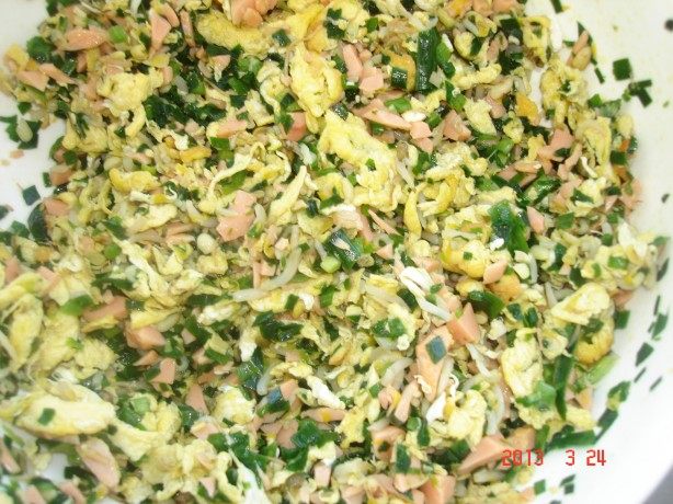 火腿豆芽盒子步骤1