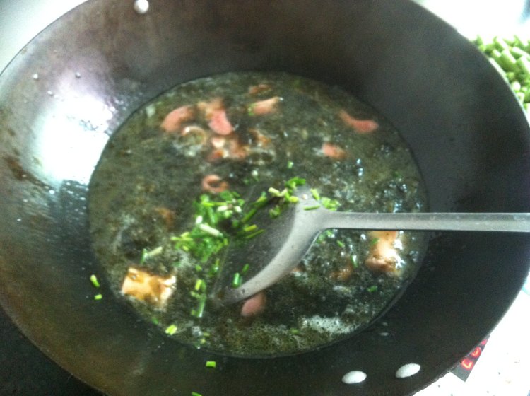 葱香紫菜火腿汤步骤6