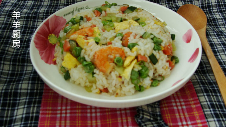鲜虾火腿蛋炒饭步骤15