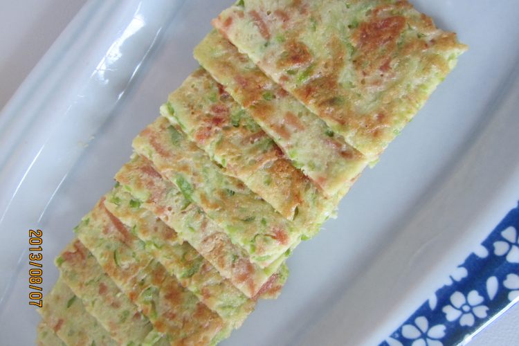 苦瓜火腿蛋饼步骤10