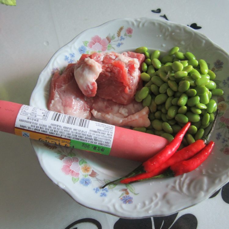 黄豆火腿炒瘦肉步骤1