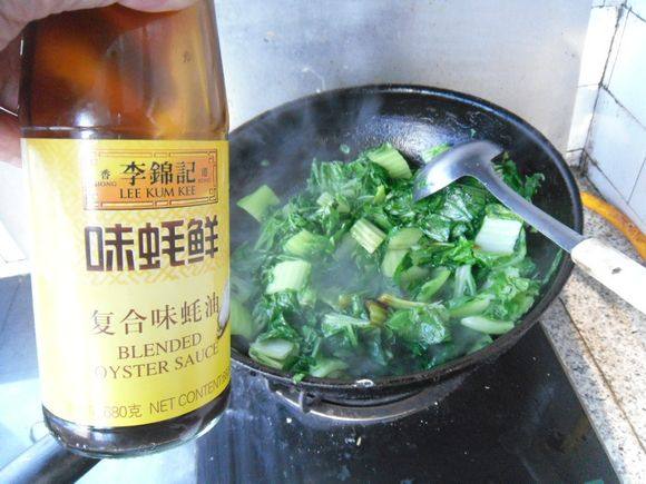 火腿烧青菜步骤6