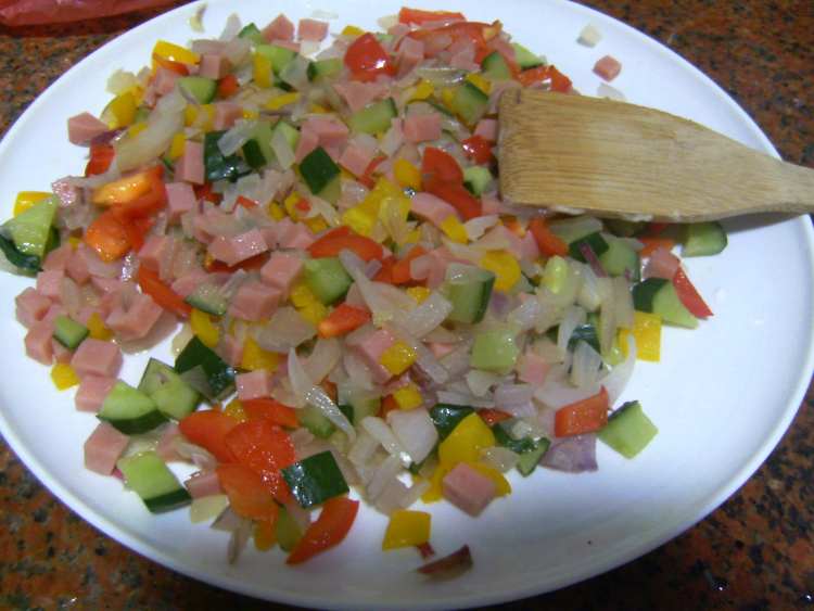 时蔬火腿PIZZA步骤9