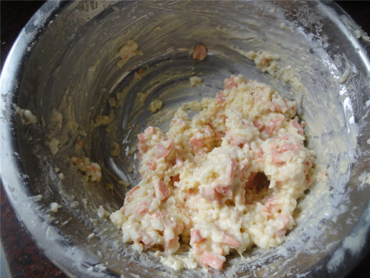 火腿鸡蛋冷饭饼步骤7