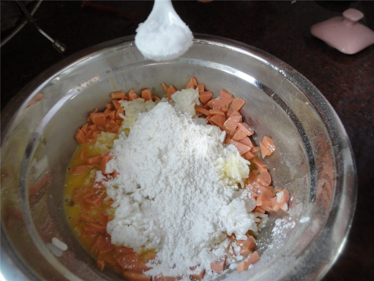 火腿鸡蛋冷饭饼步骤6