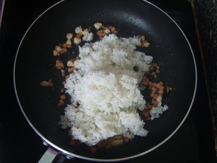 姜豉炒饭步骤7