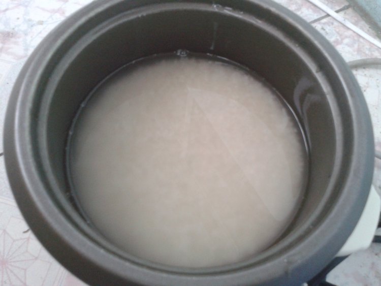 青菜火腿焖饭步骤3