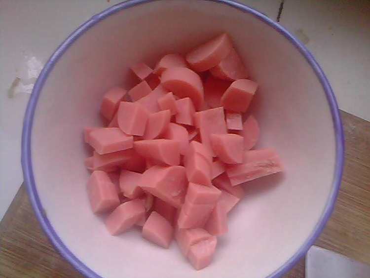 黄豆炒火腿步骤3