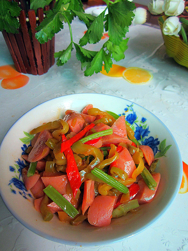 火腿榨菜丝步骤9