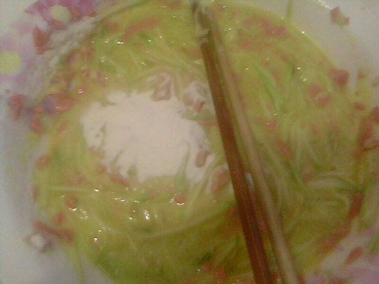 西葫鸡蛋火腿饼步骤5