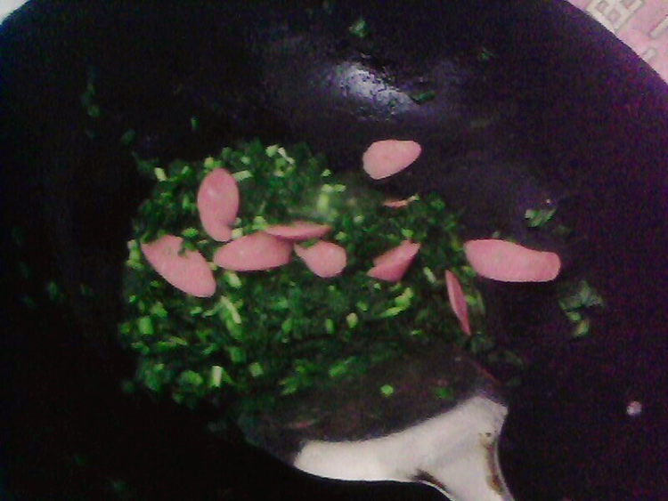 韭菜火腿鸡蛋步骤4