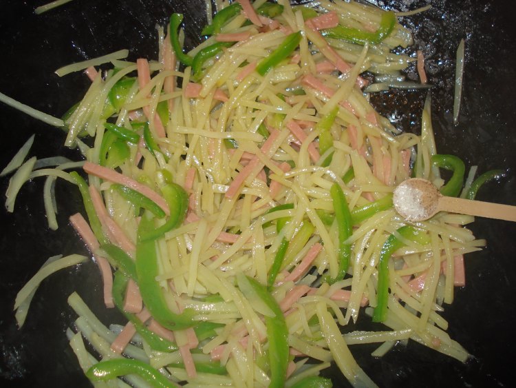 美味三丝步骤8