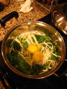 鸡蛋火腿面步骤5